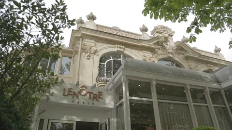 Lenotre paris building during daytime Stock Footage 128801001