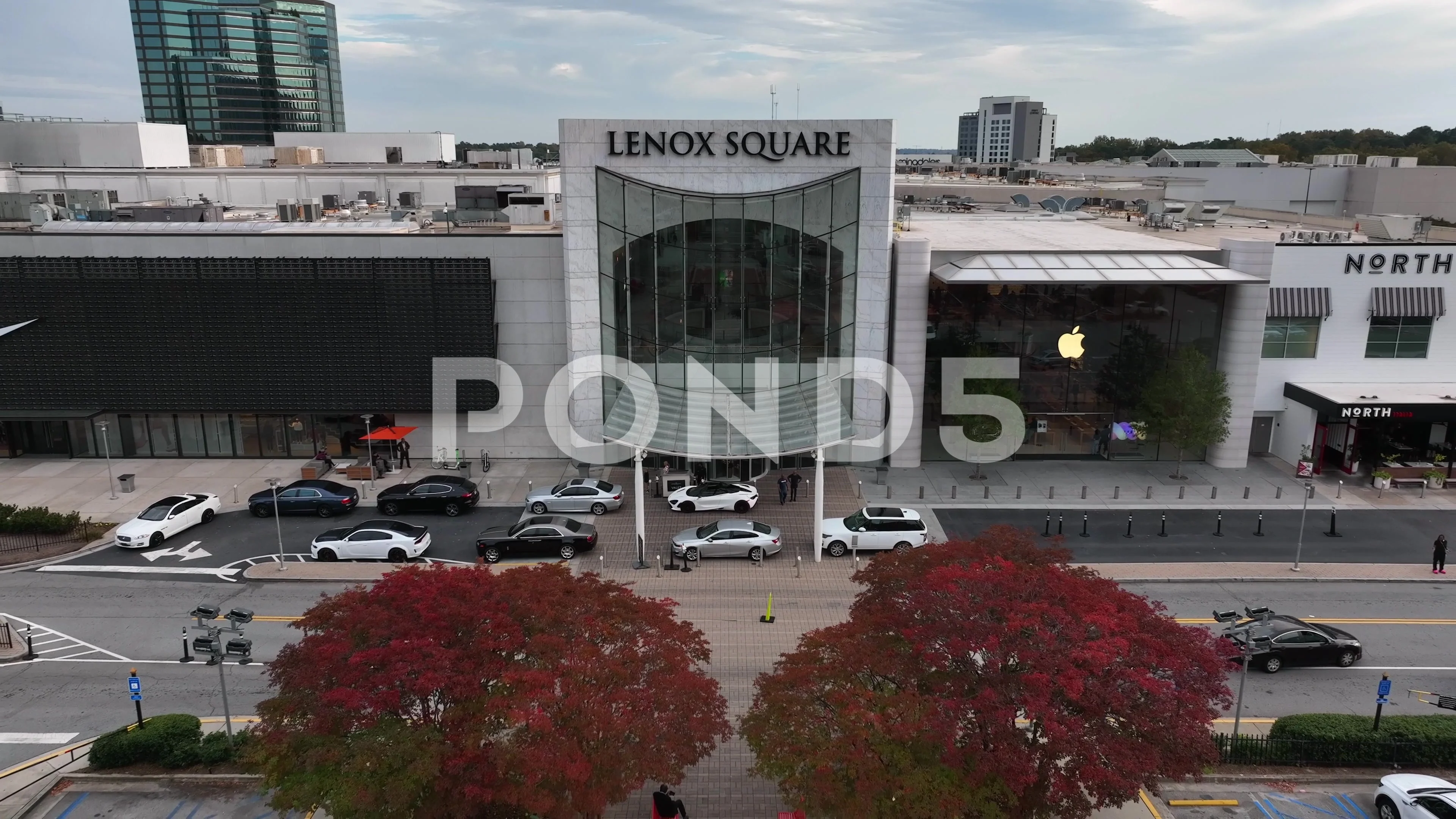 Lenox Square is upscale luxury shopping , Stock Video