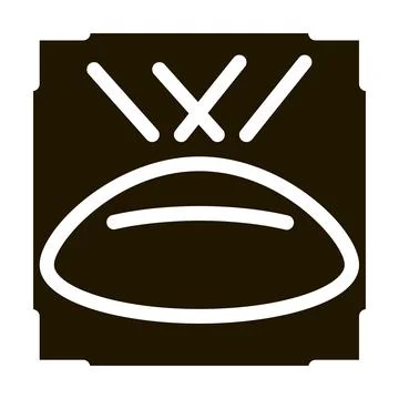 Lens action icon Vector Glyph Illustration 库存插图