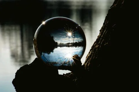 Lens ball 库存照片
