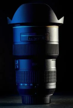 Lens button close-up Stock Photos