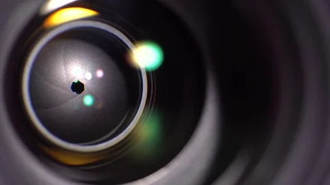 The lens of the camera. Close-up 動画素材 71035427