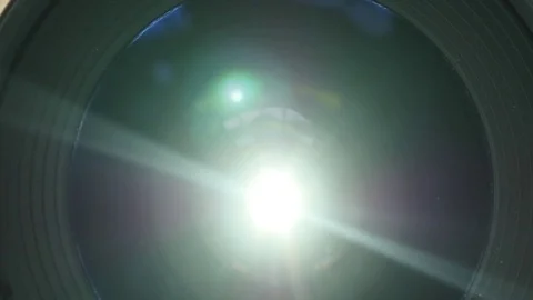 The lens of the camera. Close-up Video stock 85192272