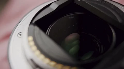 The Lens Of The Camera. Close-Up. Stock Footage 140627894