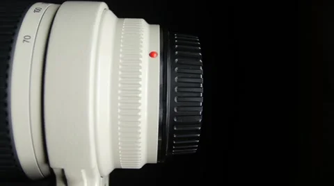 Lens cap with clipping path, on black Video stock 59550583