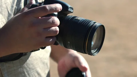 Lens Cap Removal Stock Footage 105880124