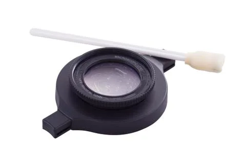 Lens cleaning Stock Photos