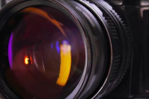 Lens close up Foto stock