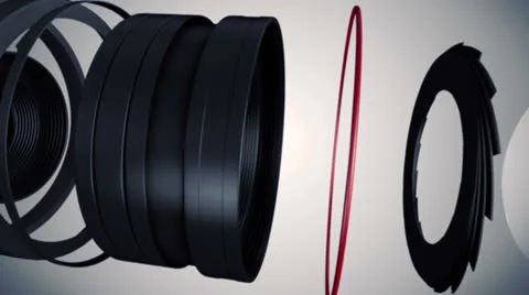 Lens Creation Stock Footage 23457413