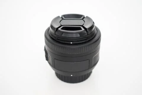 Lens of a DSLR camera Stock Photos