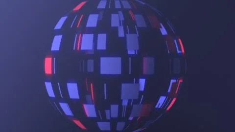 Lens effect ball shape colorful Abstract background 스톡 일러스트
