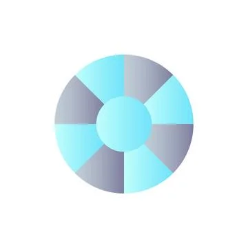 Lens filter flat gradient color ui icon 스톡 일러스트