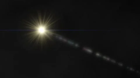 Lens Flare on Black Background Stock Footage 41697386