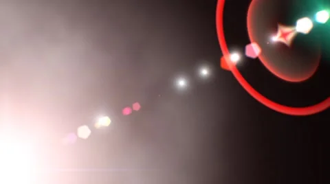 Lens Flare on Black Background Stock Footage 41697492
