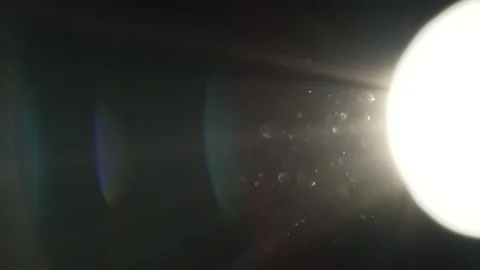 Lens flare with dust particles Stock Footage 179566207