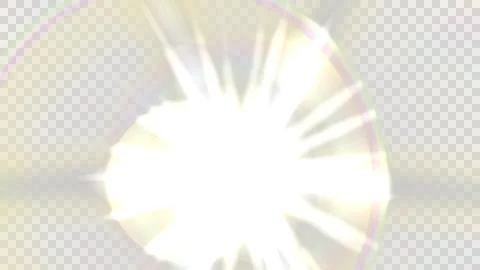 Lens flare effect after effects Stock Illustration