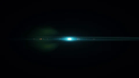 Lens flare effect on black background. Abstract Sun burst, sunflare For screen Stock Footage 125103426
