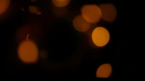 Lens flare effect on black background yellow Video stock 145440740