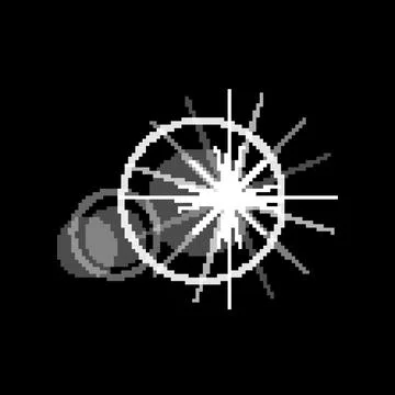 Lens flare effect generating light starburst overlay Stock Illustration
