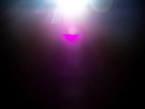 Lens flare effect with sunlight rays Stock Photos