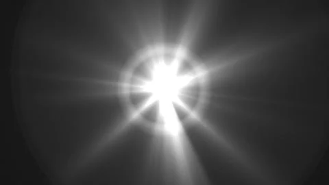 Lens flare effects on black background | Stock Video | Pond5