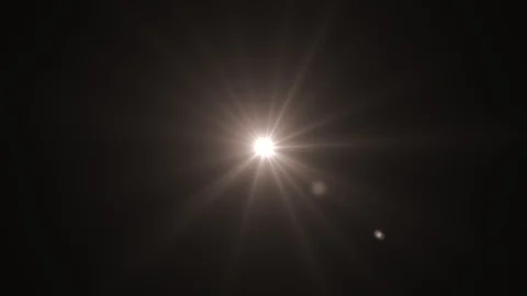 Lens Flare Element Against Black Backdrop Stock Footage Stock Footage