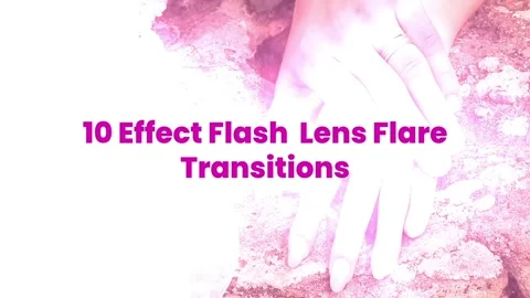 Lens flare with flash transitions Stockmateriaal After Effects