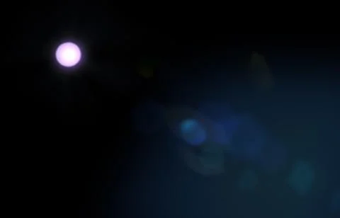 Lens flare, glow light effect on black. rays light effects, overlays or flare Stock Photos
