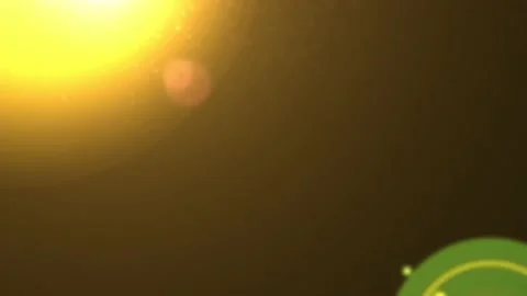 Lens flare highlights in motion Stock Footage 170943148