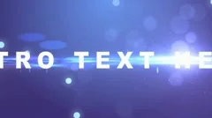 Lens flare intro text Stock After Effects