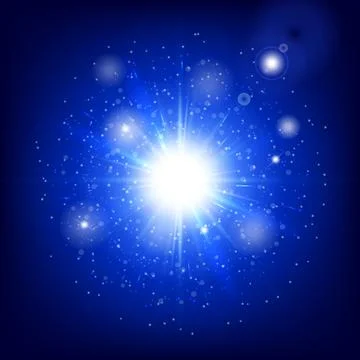Lens flare isolated Stock Illustration