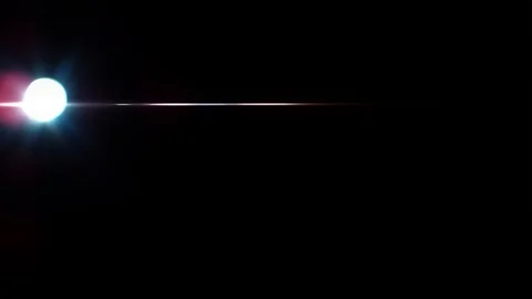 Lens flare light and bright glows over black background. Abstract overlay filter Stock Footage 122736952