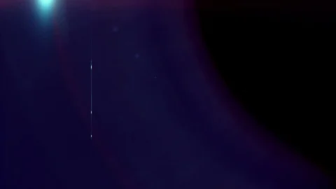 Lens flare light and bright glow over black background. Abstract overlay filter Stock Footage 122741725