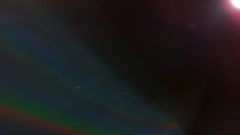Lens flare light and bright glow over black background. Abstract overlay filter Stock Footage 122743341