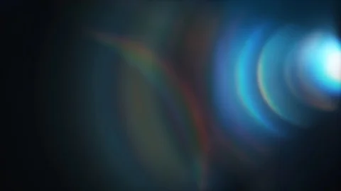 Lens flare light and bright glow over black background. Abstract overlay filter Stock Footage 122744448