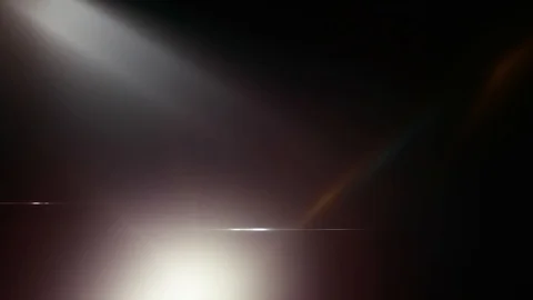 Lens flare light and bright glow over black background. Abstract overlay filter Stock Footage 122751064