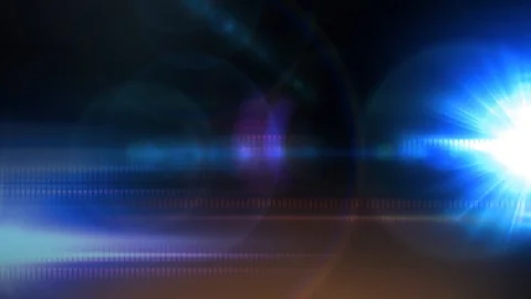 Lens flare light and bright glow over black background. Overlay filter Stock Footage 122755933