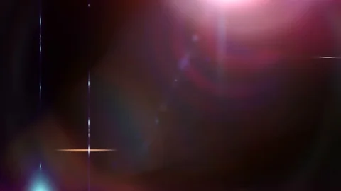 Lens flare light and bright glow over black background. Overlay filter Stock Footage 122757048