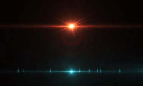 Lens Flare light over background. Easy to add overlay or screen filter over Stock Illustration