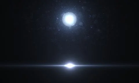 Lens Flare light over background. Easy to add overlay or screen filter over Stock Illustration