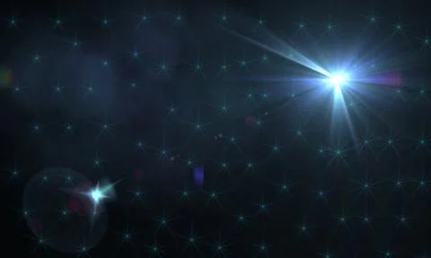 Lens Flare light over background. Easy to add overlay or screen filter over Stock Illustration
