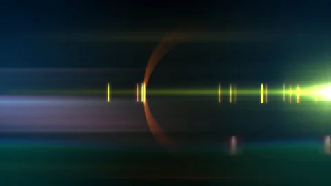 Lens flare light over black background. Abstract overlay filter Stock Footage 122751728