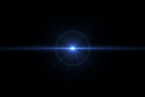 Lens flare light Foto stock