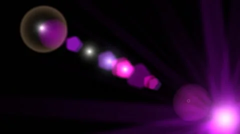 Lens Flare with  Long Rays Stock Footage 42494854