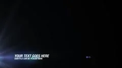 Lens Flare Lower Third - modern,sleek and professional title bar Stock After Effects