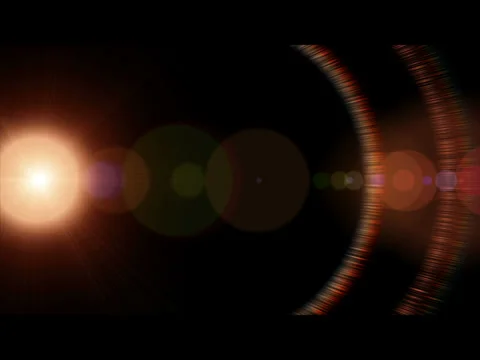 Lens Flare Reveal Stock Footage 31809246