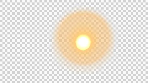 Lens flare from sun Illustrazione stock