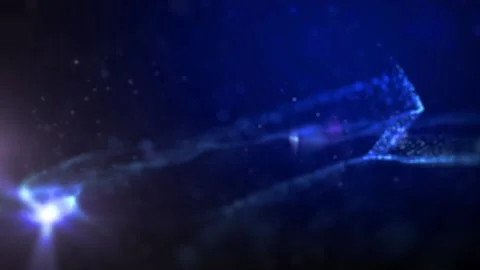 Lens Flares and Particles Dancing Motion Graphic Design Element Abstract Stock Footage 229497929