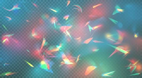 Lens flares, effect of light refraction from prism or diamond background Stock Illustration