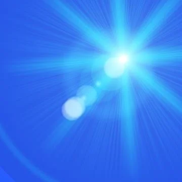 Lens flares - patch of reflected light Stock Illustration